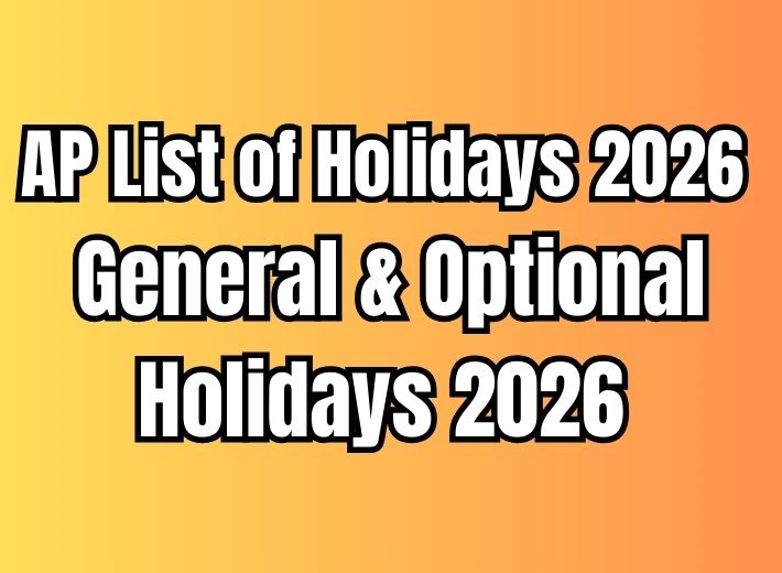 AP General Holidays 2026, AP Optional Holidays 2026