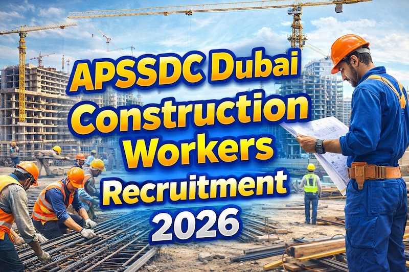 APSSDC Dubai Construction Workers Recruitment 2026 APSSDC Dubai Construction Workers Recruitment 2026
