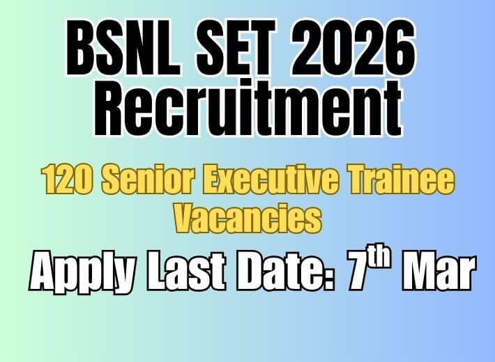 BSNL SET 2026 Recruitment