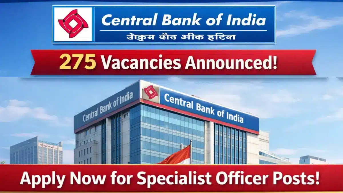 Central Bank 275 Specialist Officers Recruitment 2026