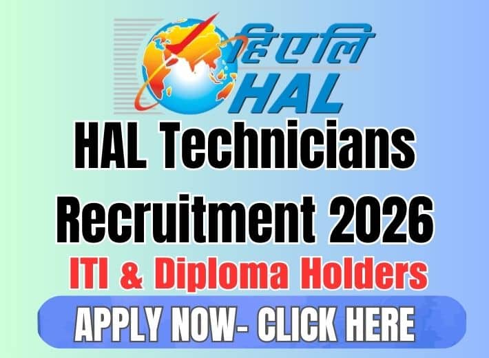 HAL Technicians Recruitment 2026 for ITI & Diploma Holders Apply for Golden 150+ Vacancies