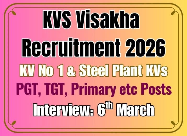 KV VSP 2026 Jobs Apply Now
