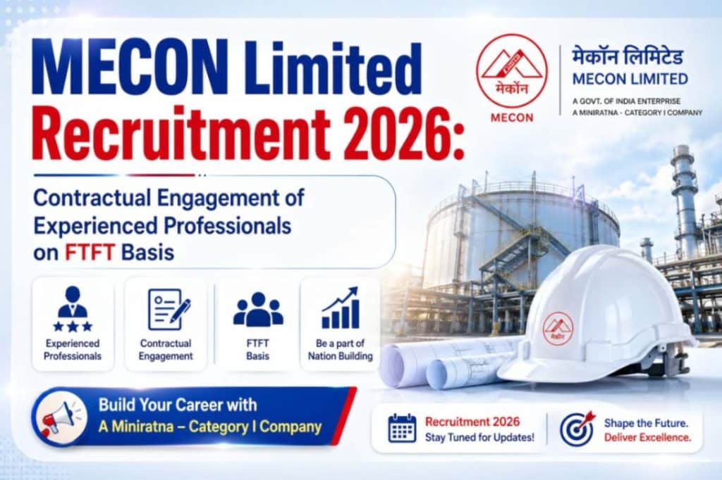 Mecon Limited Recruitment 2026
