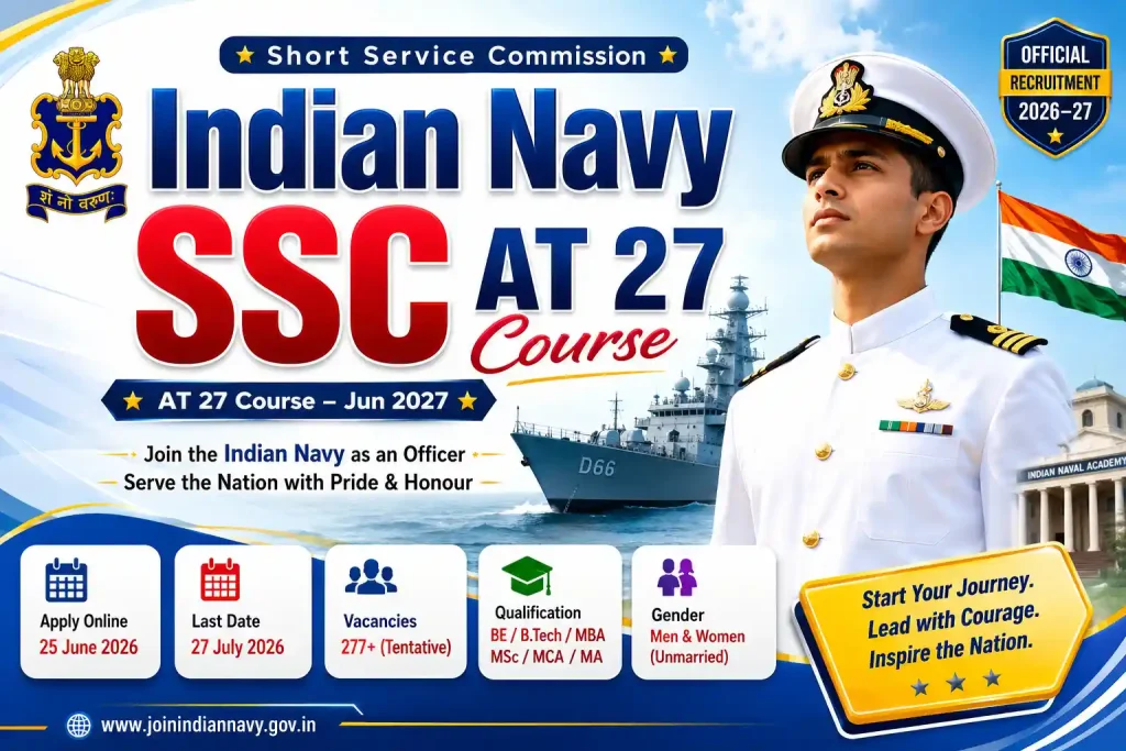 Indian Navy SSC AT 27 Course
