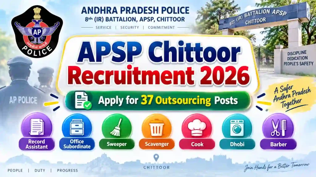 APSP Chittoor Recruitment 2026, Apply for 37 8th IR Battalion Posts @chittoor.ap.gov.in APSP Chittoor Recruitment 2026, Apply for 37 8th IR Battalion Posts @chittoor.ap.gov.in