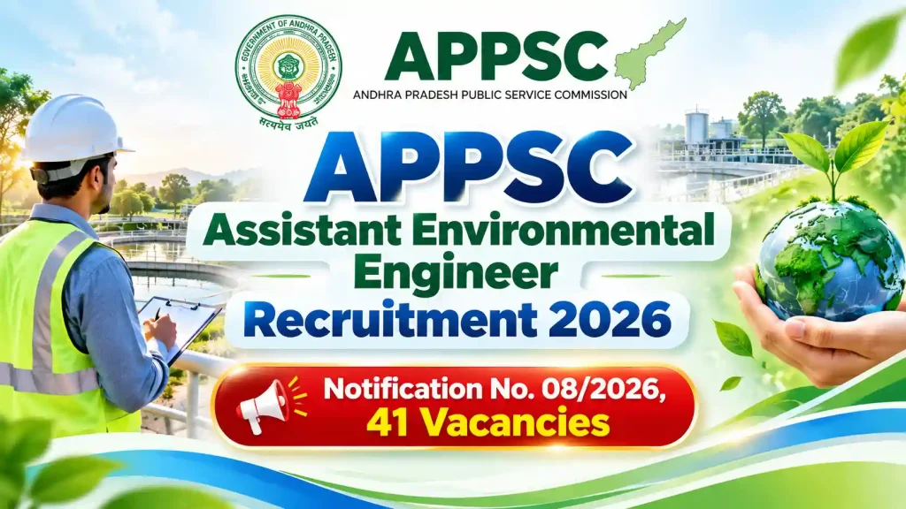 APPSC Assistant Environmental Engineer Recruitment 2026 APPSC Assistant Environmental Engineer Recruitment 2026